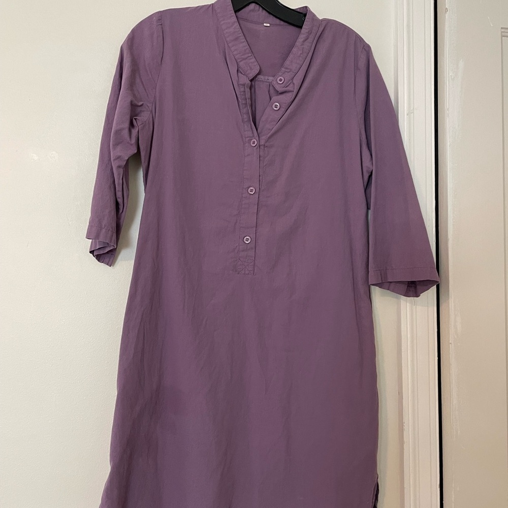 Lavender Women's Shirt Dress